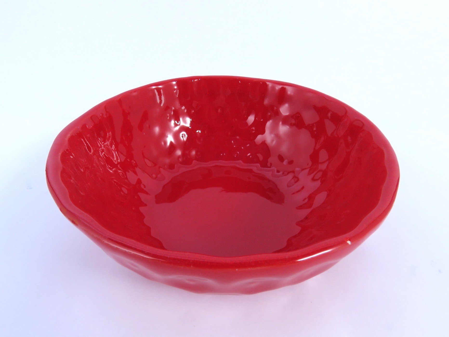 קערית מרק וסלטים (סט 3 יחידות) דגם תות אדום, קרמיקה – תמונה 4