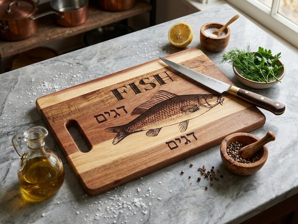 קרש חיתוך מלבני עץ אקשיה, 36X24X1.5 ס"מ – תמונה 8