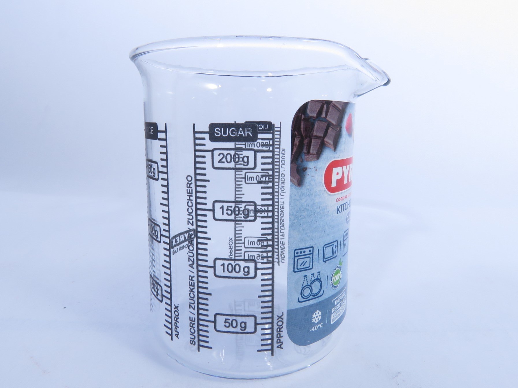 כלי\כד מידה מזכוכית פיירקס המקורי, 250 סמ"ק - Pyrex – תמונה 3