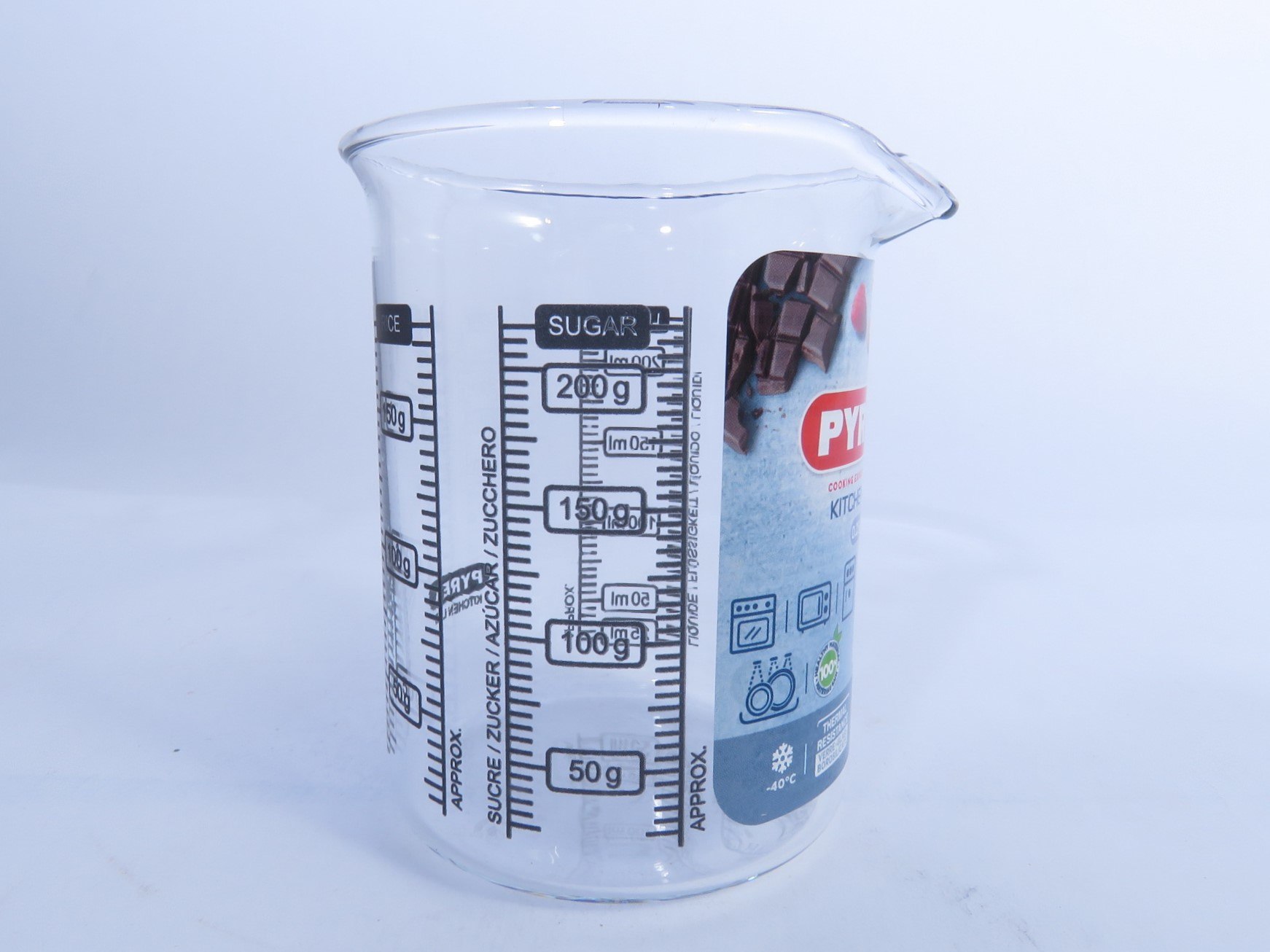 כלי\כד מידה מזכוכית פיירקס המקורי, 250 סמ"ק - Pyrex – תמונה 4